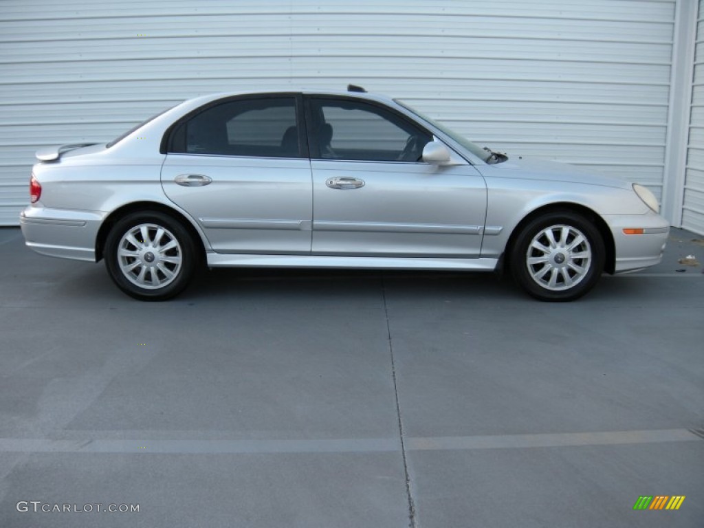 2003 Sonata LX V6 - Brilliant Silver Metallic / Black photo #3
