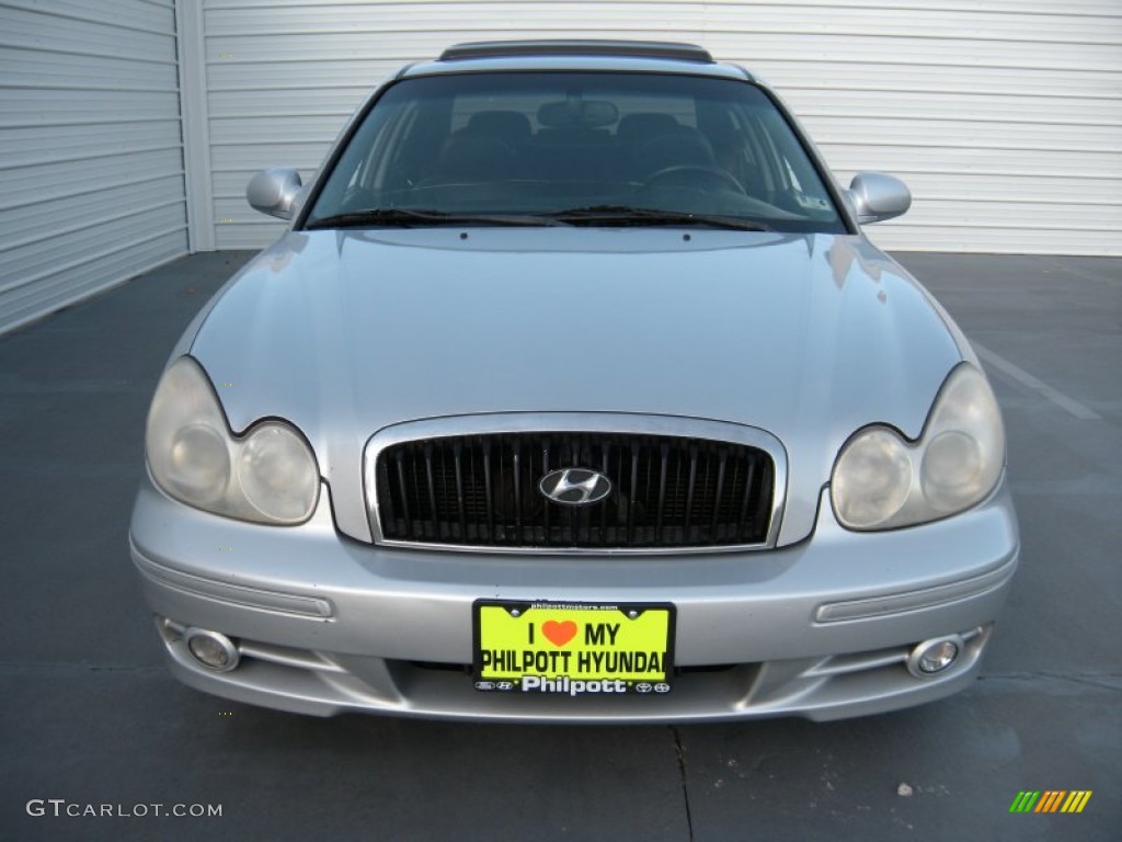 2003 Sonata LX V6 - Brilliant Silver Metallic / Black photo #8