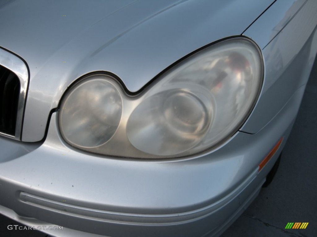 2003 Sonata LX V6 - Brilliant Silver Metallic / Black photo #9