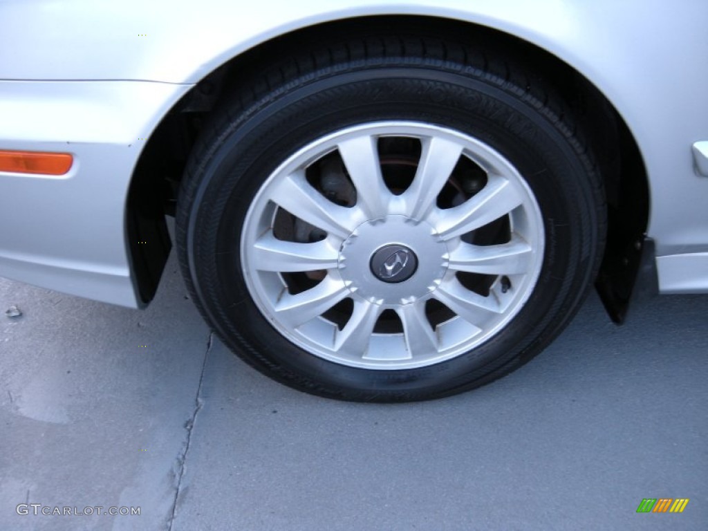 2003 Sonata LX V6 - Brilliant Silver Metallic / Black photo #11