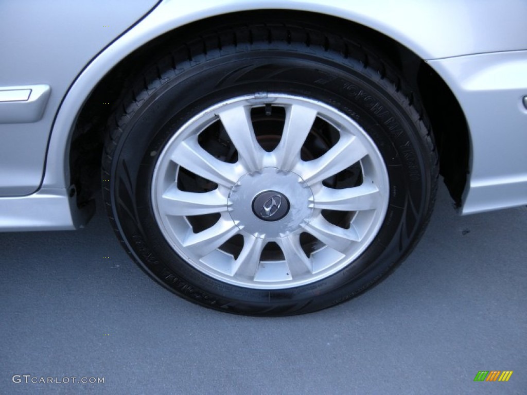 2003 Sonata LX V6 - Brilliant Silver Metallic / Black photo #12