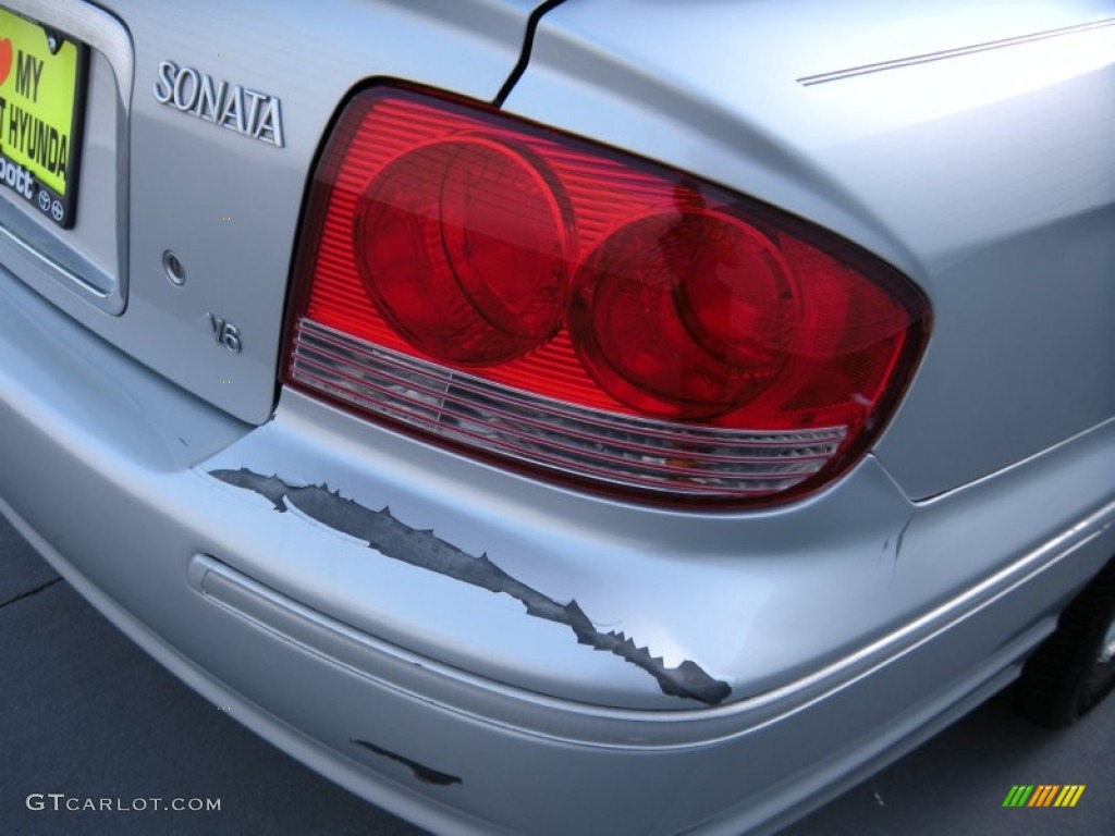 2003 Sonata LX V6 - Brilliant Silver Metallic / Black photo #16