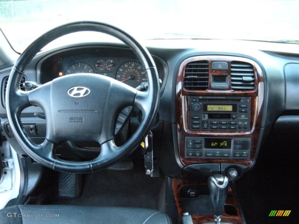 2003 Sonata LX V6 - Brilliant Silver Metallic / Black photo #35