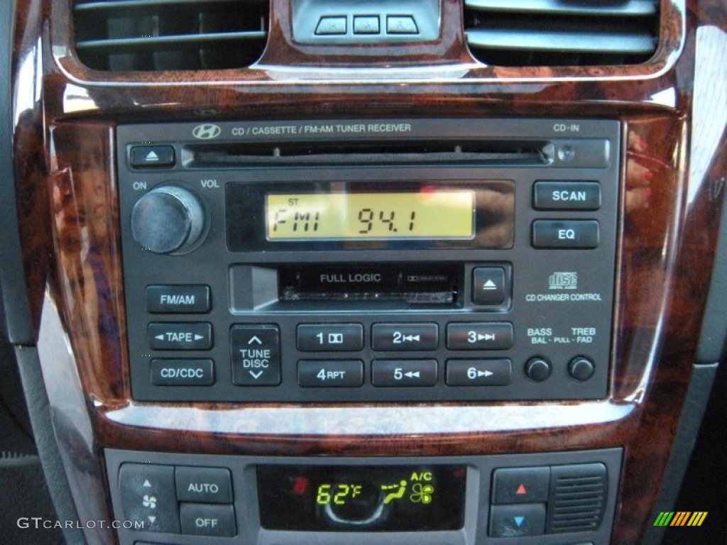 2003 Sonata LX V6 - Brilliant Silver Metallic / Black photo #37