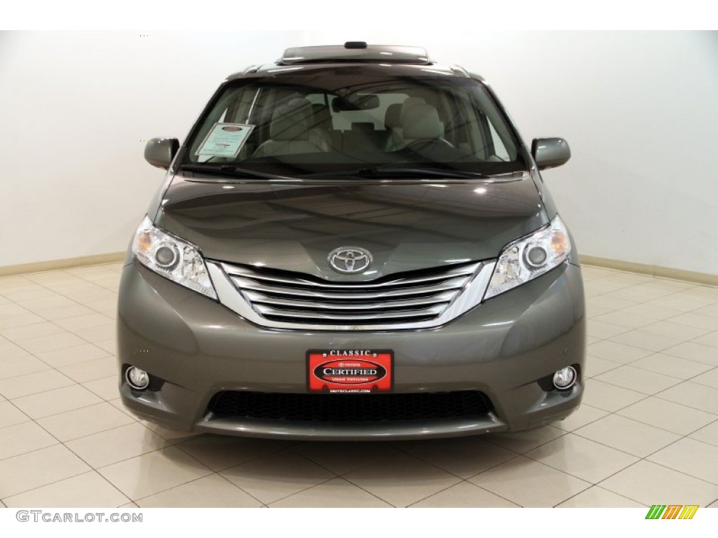 2011 Sienna Limited - Cypress Green Pearl / Bisque photo #2