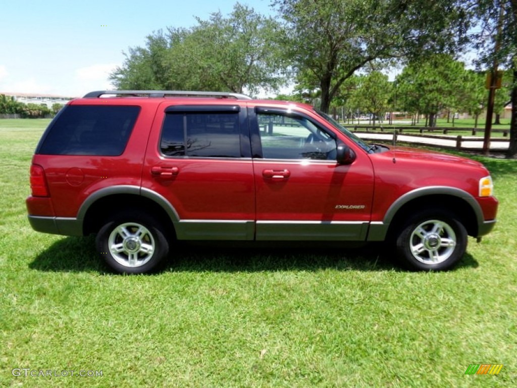 2002 Explorer XLT 4x4 - Toreador Red Metallic / Graphite photo #11