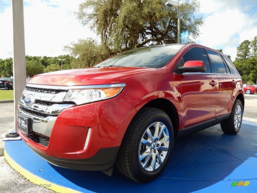 2012 Edge Limited - Red Candy Metallic / Charcoal Black photo #1