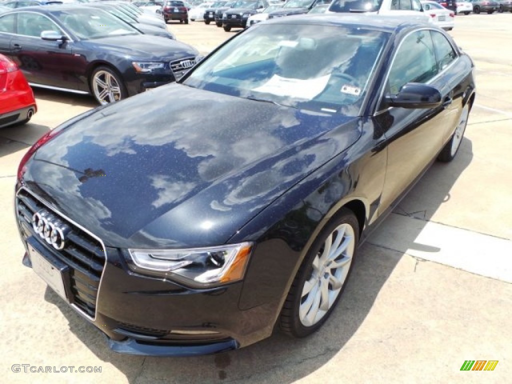 2014 A5 2.0T quattro Coupe - Phantom Black Pearl / Black photo #3