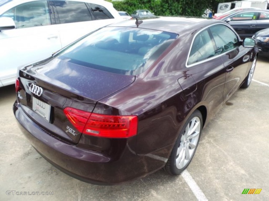 2014 A5 2.0T quattro Coupe - Shiraz Red Metallic / Black photo #6