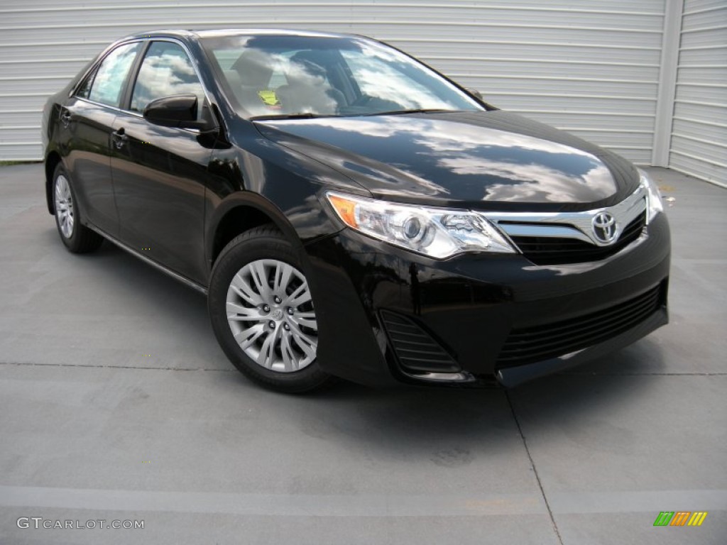2014 Camry LE - Attitude Black Metallic / Ash photo #2