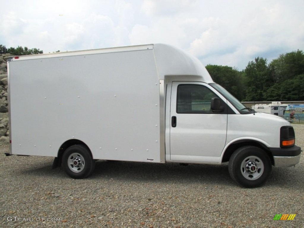 Summit White 2014 GMC Savana Cutaway 3500 Commercial Moving Truck Exterior Photo #94636298