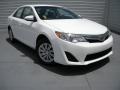 2014 Super White Toyota Camry LE  photo #2