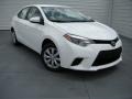 2014 Super White Toyota Corolla LE  photo #1