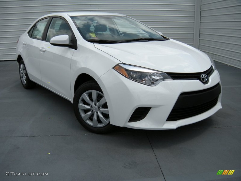 Super White 2014 Toyota Corolla LE Exterior Photo #94637086