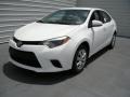 2014 Super White Toyota Corolla LE  photo #7