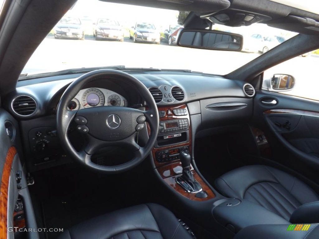 Charcoal Interior 2004 Mercedes-Benz CLK 55 AMG Cabriolet Photo #94640387