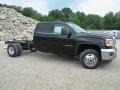 Onyx Black - Sierra 3500HD SLE Crew Cab 4x4 Dual Rear Wheel Chassis Photo No. 38