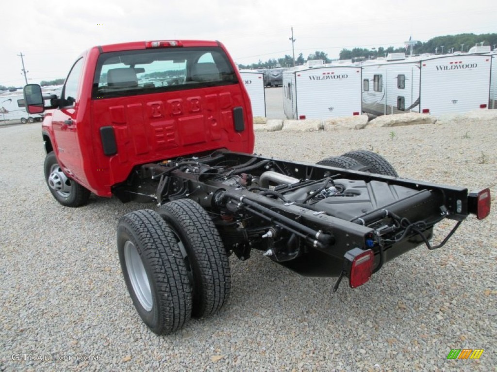 2015 Sierra 3500HD Work Truck Regular Cab 4x4 Dual Rear Wheel Chassis - Fire Red / Jet Black/Dark Ash photo #14