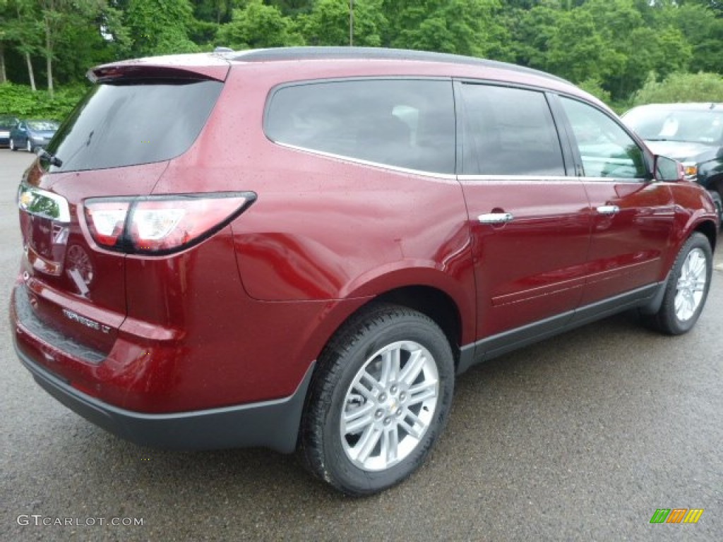 Siren Red Tintcoat 2015 Chevrolet Traverse LT AWD Exterior Photo #94641173