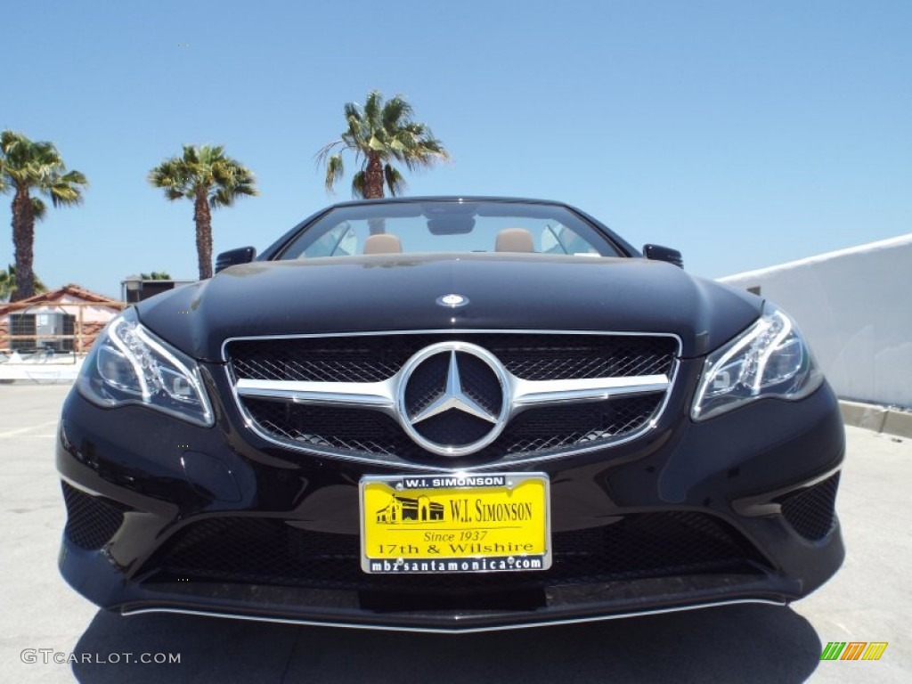 2014 E 350 Cabriolet - Black / Natural Beige/Black photo #2
