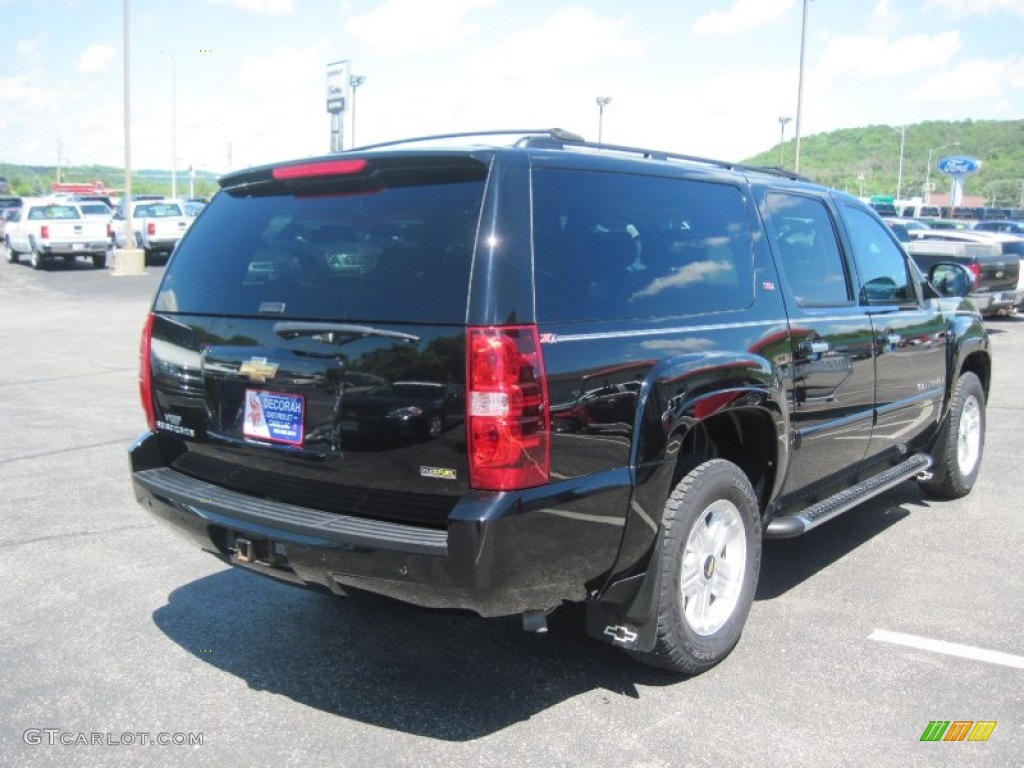 2007 Suburban 1500 Z71 4x4 - Black / Light Titanium/Ebony photo #4