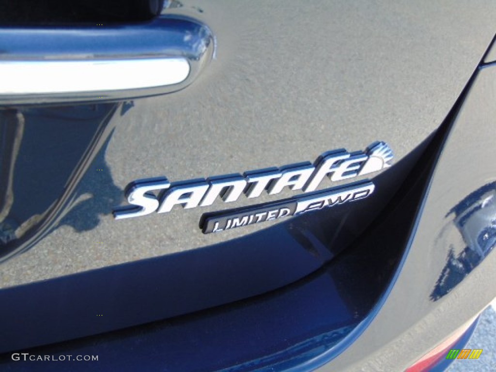 2011 Santa Fe Limited AWD - Pacific Blue Pearl / Beige photo #10