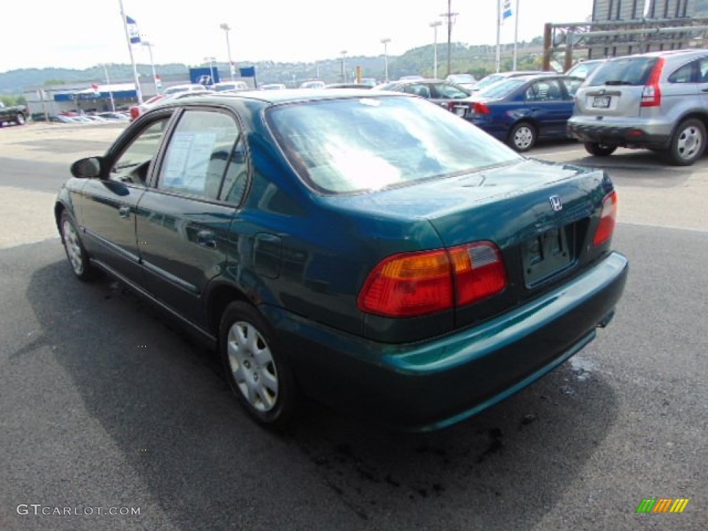 2000 Civic VP Sedan - Clover Green Pearl / Beige photo #6