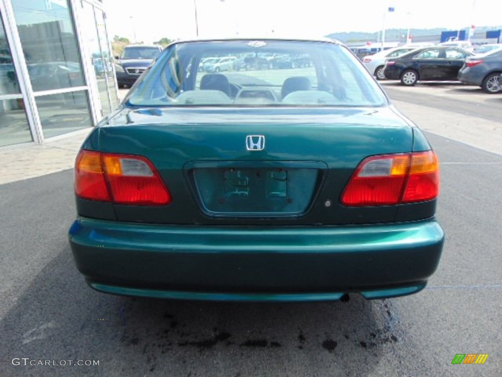 2000 Civic VP Sedan - Clover Green Pearl / Beige photo #7