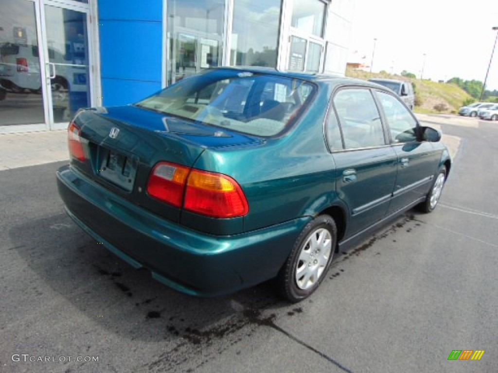 2000 Civic VP Sedan - Clover Green Pearl / Beige photo #8