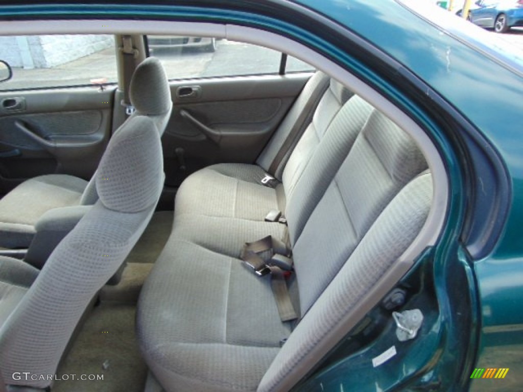 2000 Civic VP Sedan - Clover Green Pearl / Beige photo #12