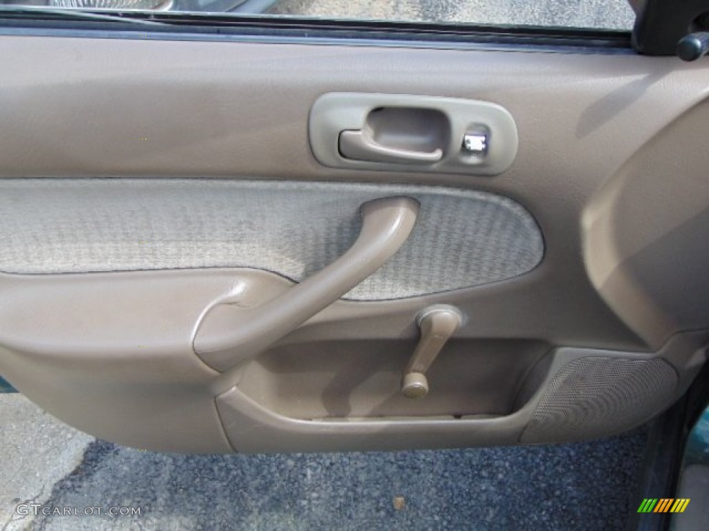2000 Civic VP Sedan - Clover Green Pearl / Beige photo #13