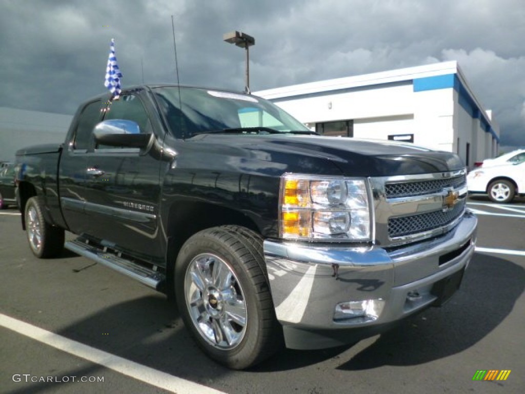 2013 Silverado 1500 LT Extended Cab 4x4 - Black / Ebony photo #1