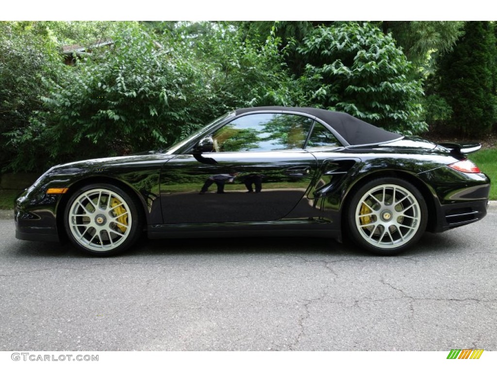 Black 2011 Porsche 911 Turbo S Cabriolet Exterior Photo #94651790