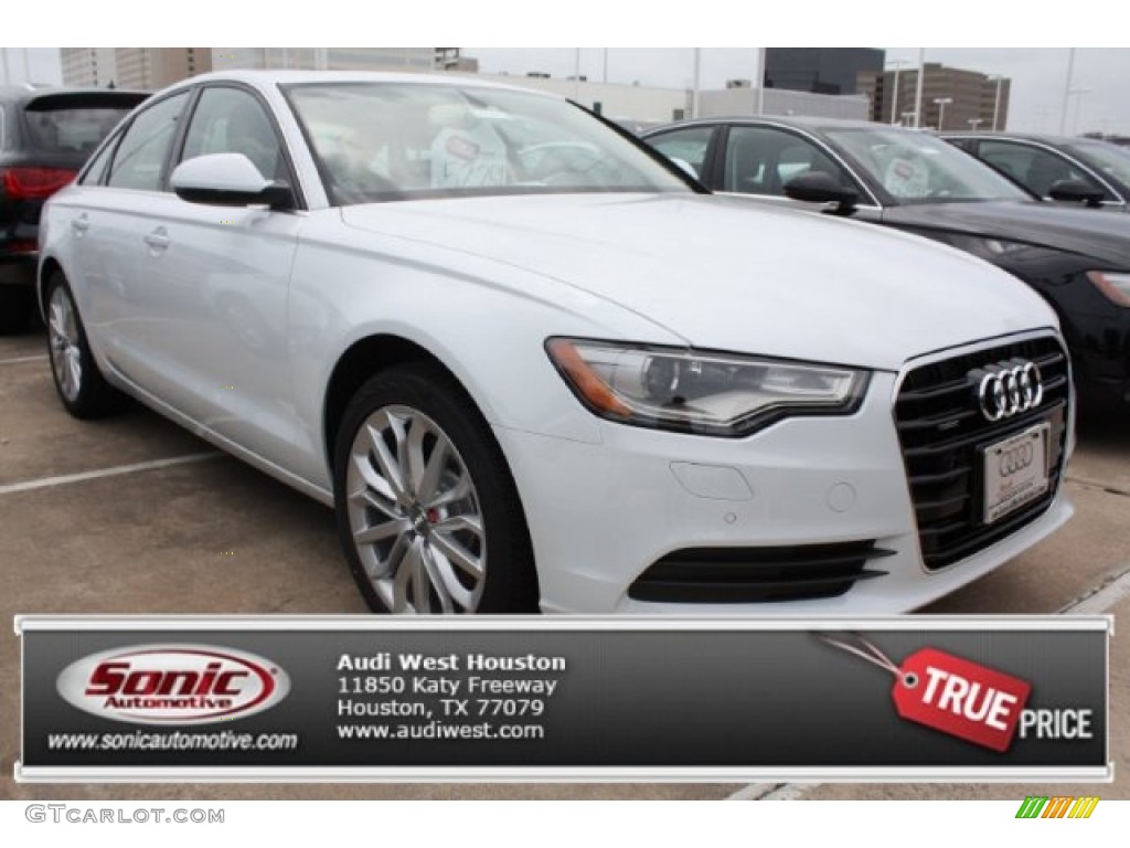 2014 A6 2.0T quattro Sedan - Glacier White Metallic / Velvet Beige photo #1