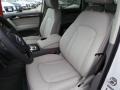 2014 Audi Q7 Limestone Gray Interior Front Seat Photo