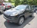 2014 Brilliant Black Crystal Pearl Jeep Cherokee Trailhawk 4x4  photo #2