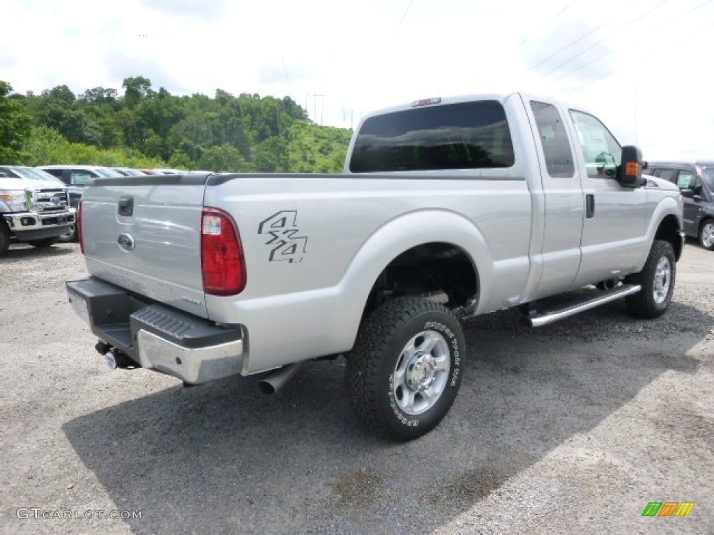 2015 F250 Super Duty XLT Super Cab 4x4 - Ingot Silver / Steel photo #8