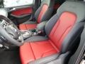 2014 Audi SQ5 Black/Magma Red Interior Front Seat Photo