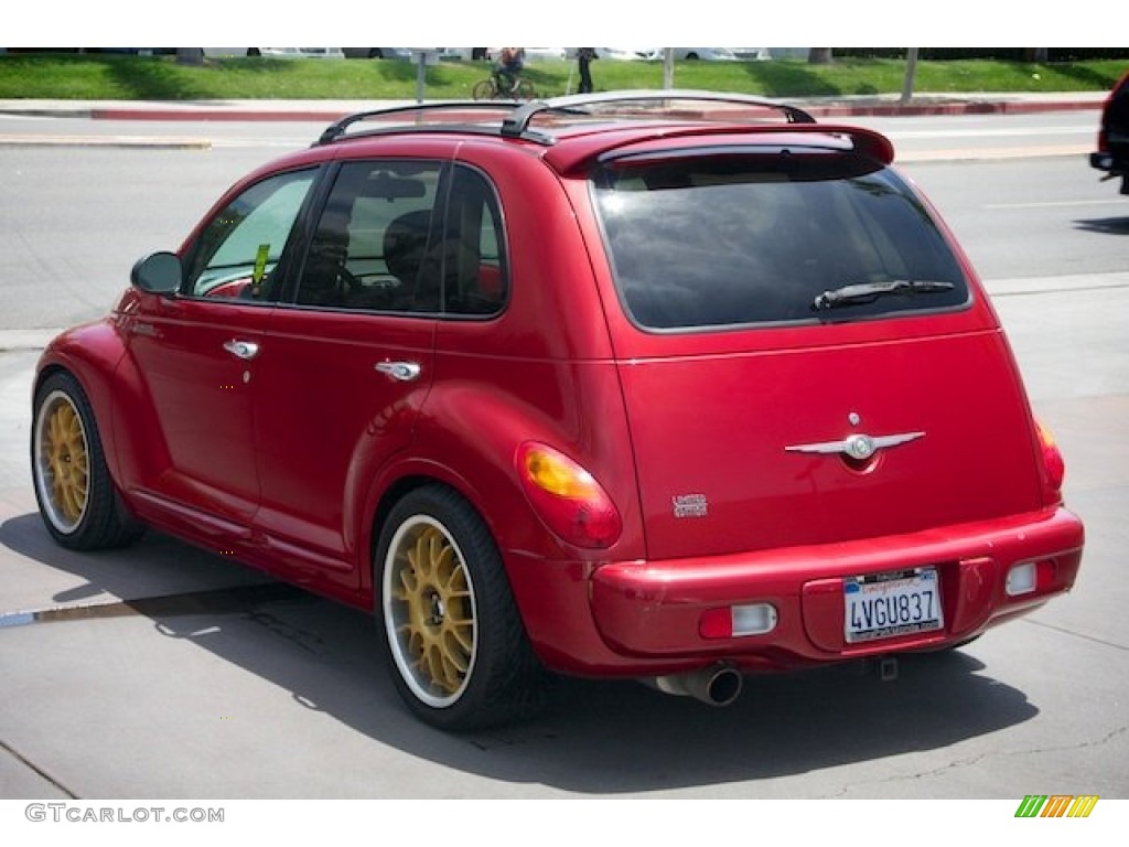 2002 PT Cruiser Limited - Inferno Red Pearlcoat / Taupe photo #2