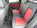 2014 Audi SQ5 Black/Magma Red Interior Rear Seat Photo