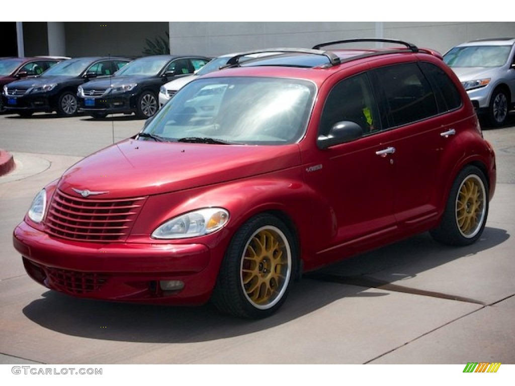 2002 PT Cruiser Limited - Inferno Red Pearlcoat / Taupe photo #9