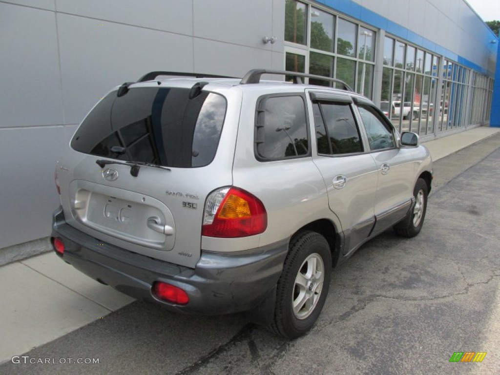 2003 Santa Fe LX 4WD - Pewter / Gray photo #3