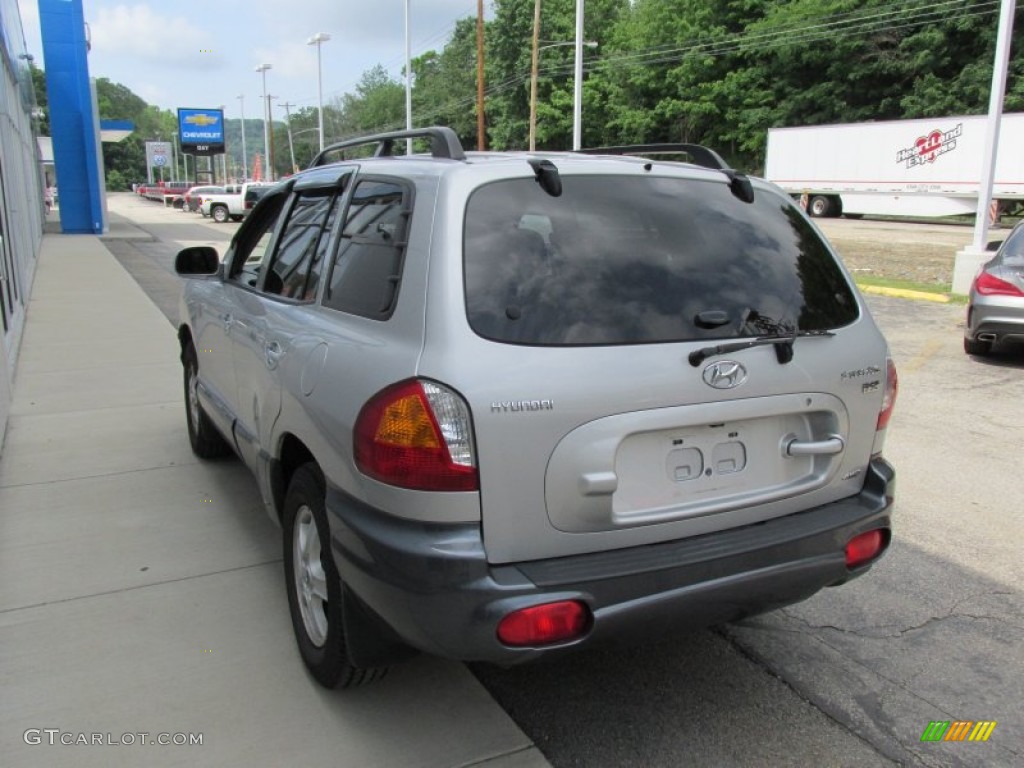 2003 Santa Fe LX 4WD - Pewter / Gray photo #6