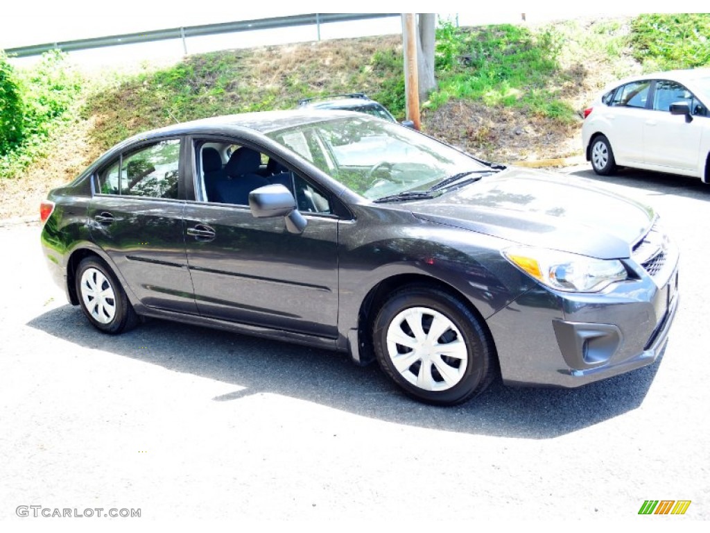 2013 Impreza 2.0i 4 Door - Dark Gray Metallic / Black photo #4