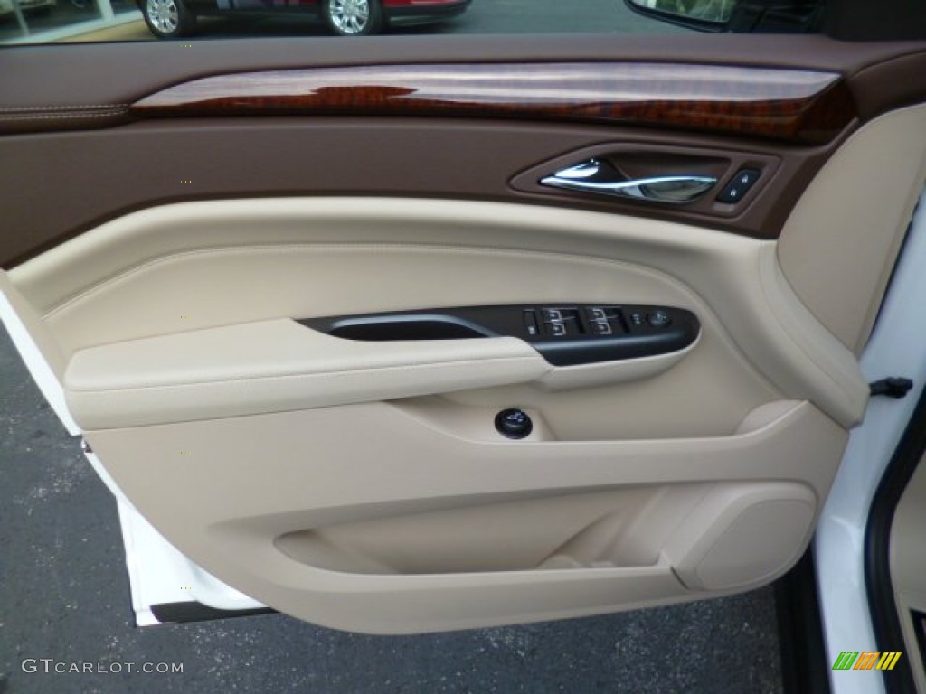 2014 Cadillac SRX Premium AWD Shale/Brownstone Door Panel Photo #94659464