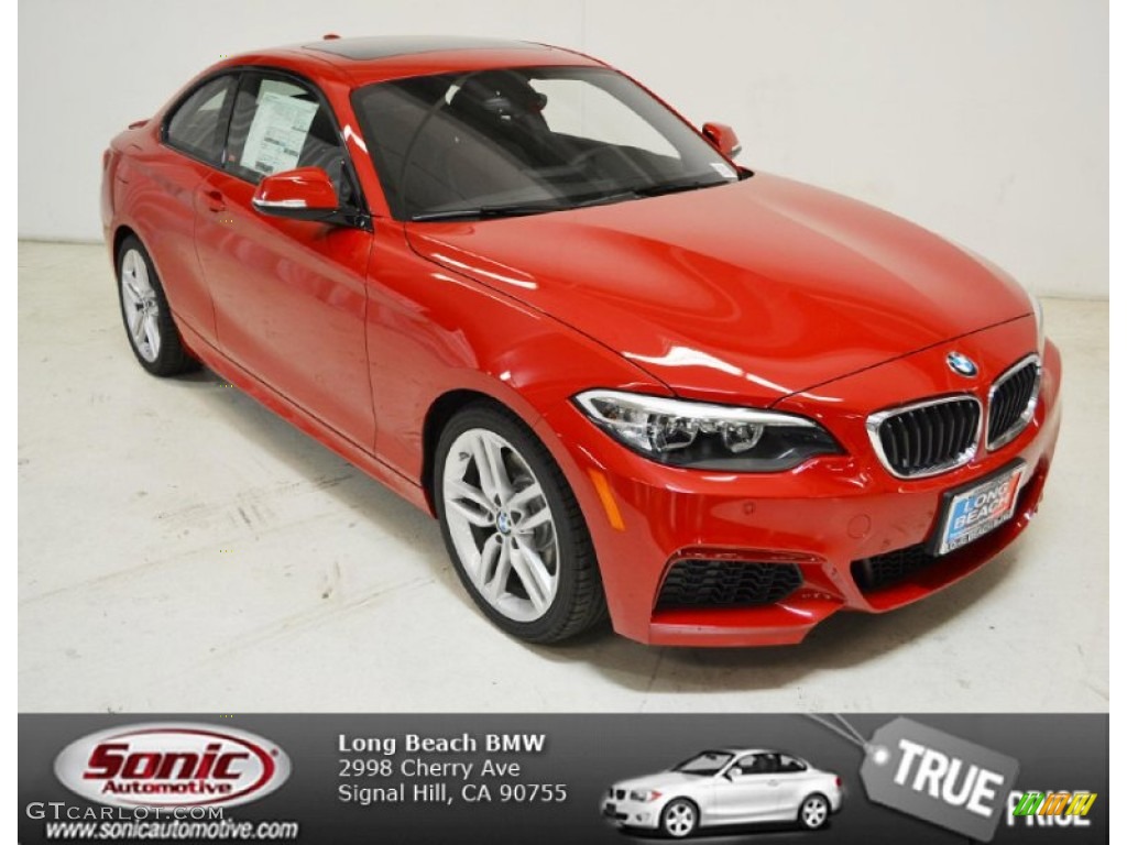 2014 2 Series 228i Coupe - Melbourne Red Metallic / Black photo #1