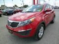 2012 Signal Red Kia Sportage LX AWD  photo #3