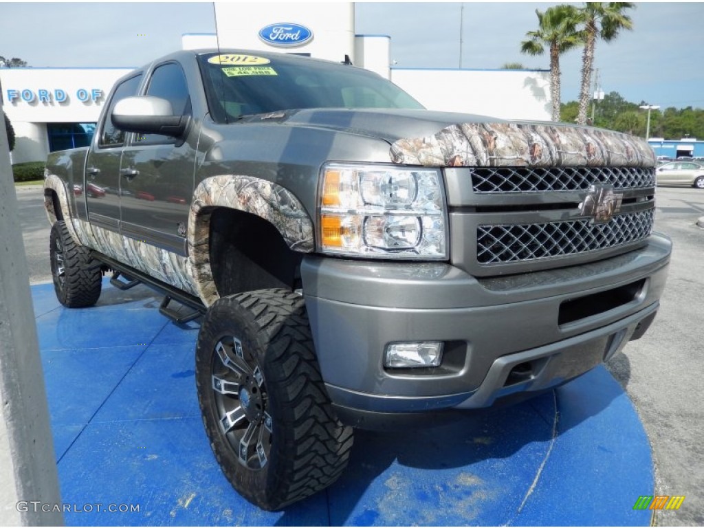 2012 Silverado 2500HD LT Crew Cab 4x4 - Graystone Metallic / Ebony photo #8