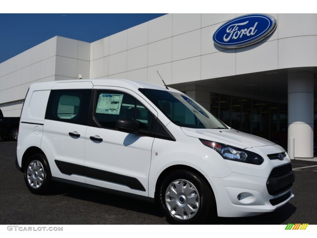 Frozen White 2014 Ford Transit Connect XLT Van Exterior Photo #94665080