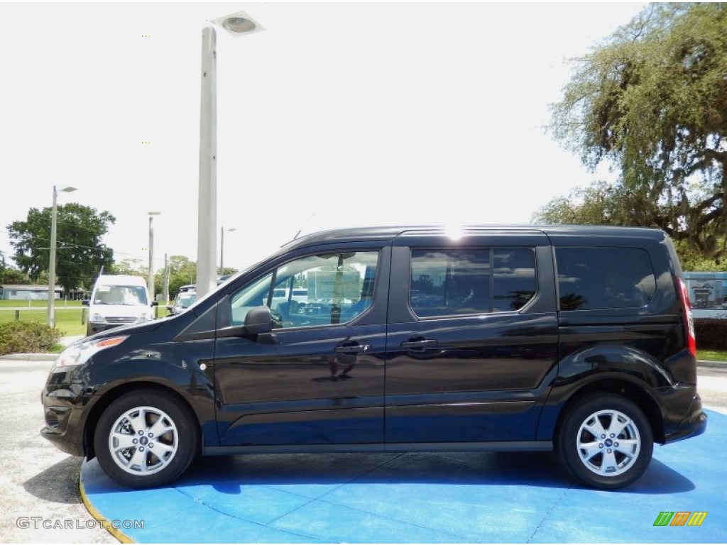 Panther Black 2014 Ford Transit Connect XLT Wagon Exterior Photo #94666826
